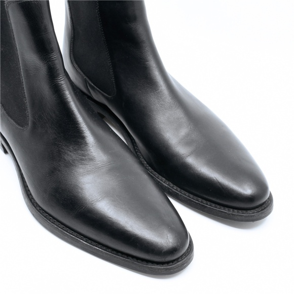 LOAKE Hutchinson in Black Leather UK 7 Leather-Soled Chelsea Boots - Picture 9 of 16